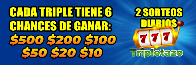 TRIPLETAZO · Tu Lotería Internacional